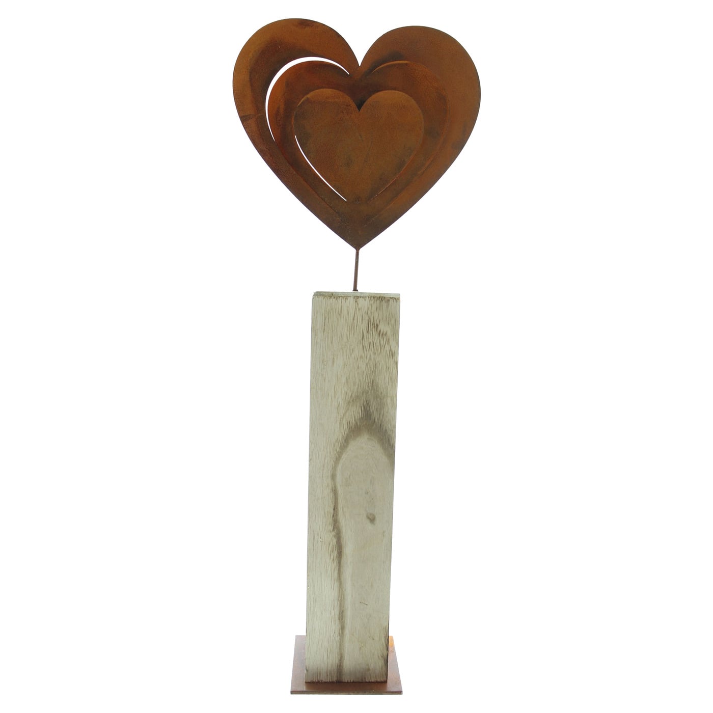 Holzsäule «Rostherz»