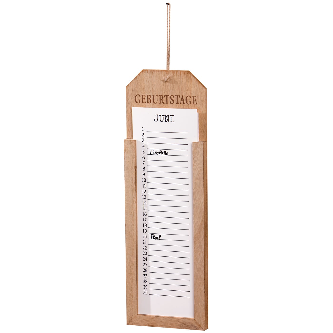 Memoboard «Geburtstage»