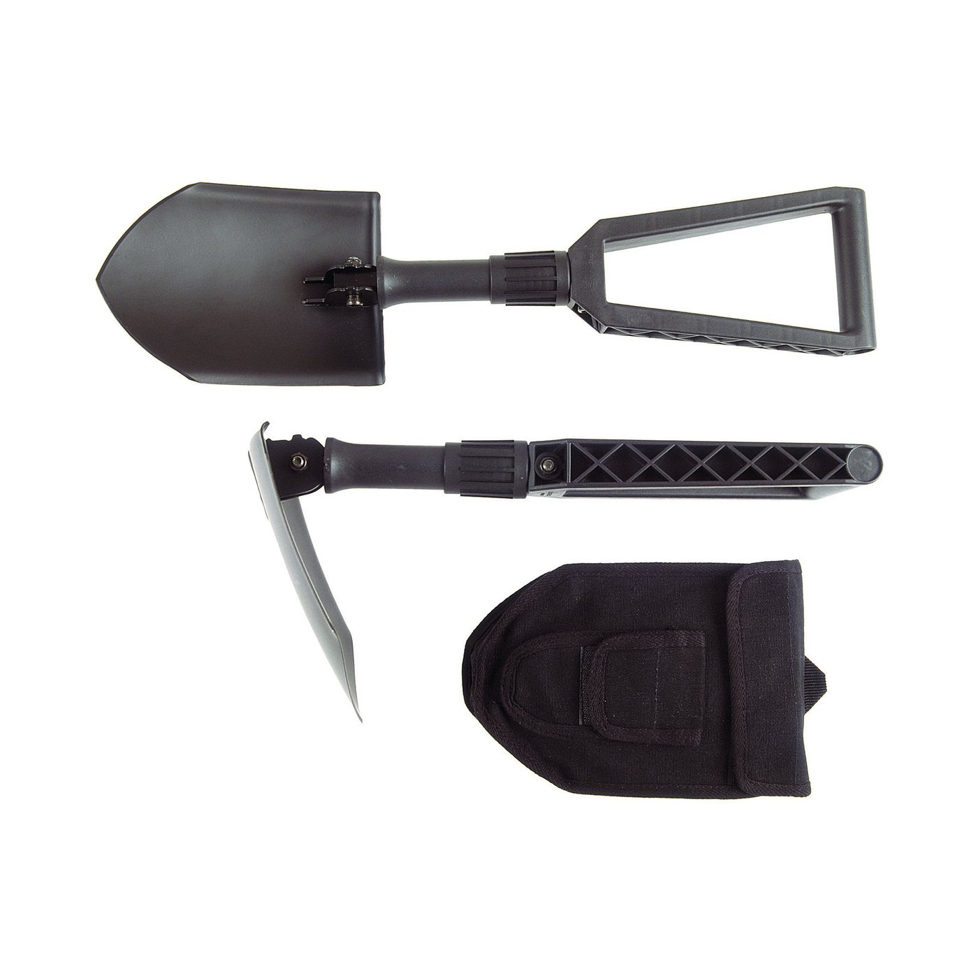 Fiskars, Klappspaten, schwarz, L24-59 x 15.3 x 6.5 cm