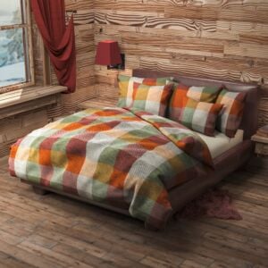 Bettwäsche «Karo Brown»