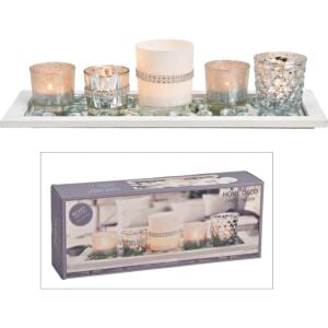 Windlicht-Set «Perlen»