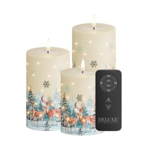 Lot de bougies LED «Noël», set de 3 pièces