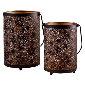 Photophores «Magie des étoiles», lot de 2