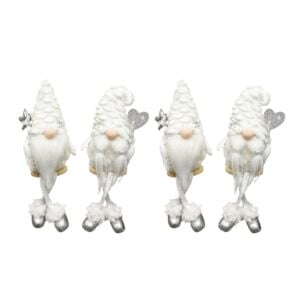 Lutins décoratifs «Amis de l'hiver», lot de 4