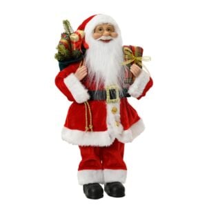 Père Noël avec cadeaux, H 45 cm