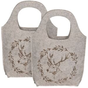 Dekotasche «Hirschzauber», 2 Stück
