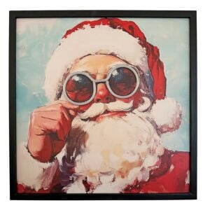 Tableau LED «Pop Art Père Noël»