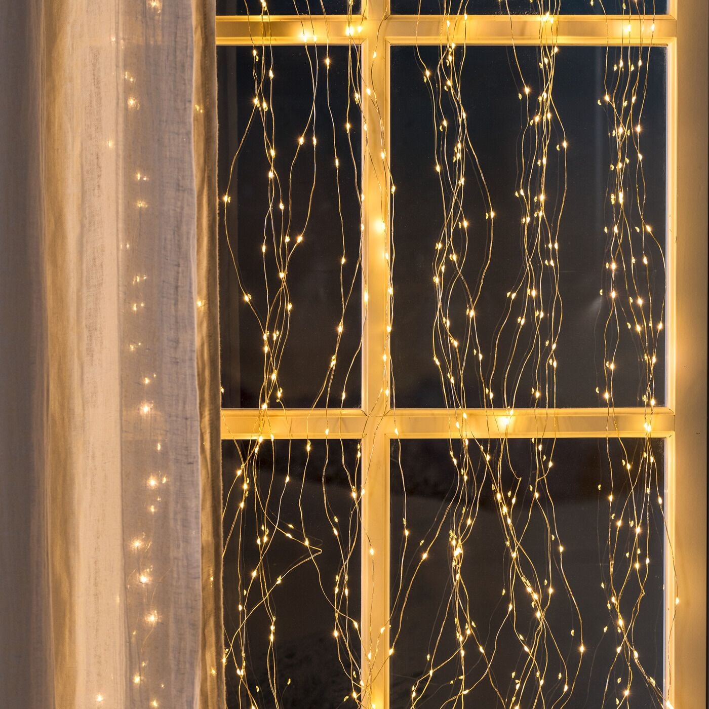 LED-Lichtervorhang «Angel Hair» mit 540 LED-Lichtern