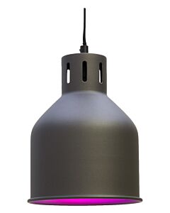 Lampenschirm SAGA in hellgrau, E27, 4m Kabel, ohne Leuchtkörper