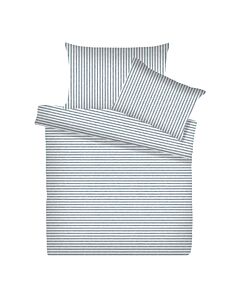 Jersey-Melange-Bettwäsche mit Streifen, 200x210 cm