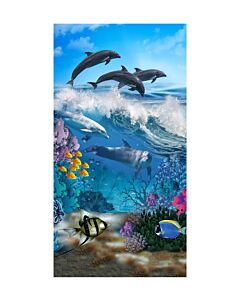 Strandtuch «Delfine» 75x150 cm