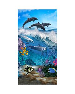 Strandtuch «Delfine» 75x150 cm