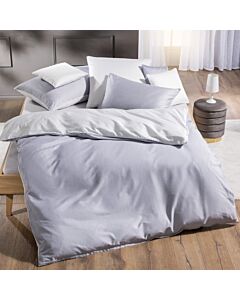 Linge de lit réversible en satin, 160 x 240 cm