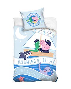 Parure de lit pour bébés «Peppa Pig Bateau»