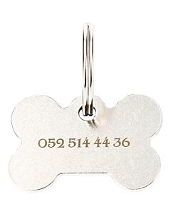 Halsband-Anhänger «Knochen», 2 mm, personalisiert