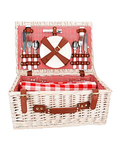 Picknick-Korb für 4 Personen inklusive Decke