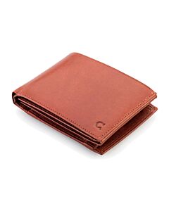 Porte-monnaie avec protection RFID, brun
