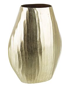 Ovale Vase «Chisel» aus Aluminium