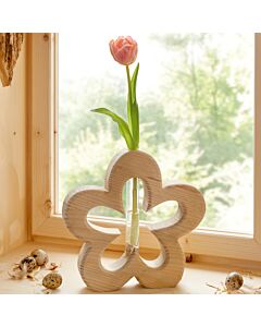 Holz-Aufsteller Blüte mit Vase «Väschen«