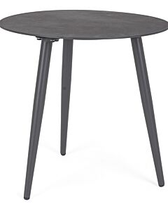 Table d’appoint ronde anthracite «Milano» 