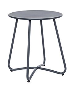 Table d’appoint ronde anthracite «Genève» 