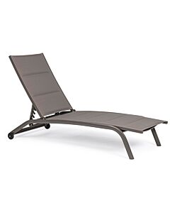 Chaise relax taupe «Athen» 
