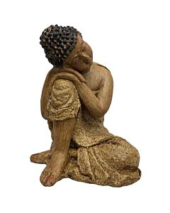 Dekofigur «sitzender Buddha»