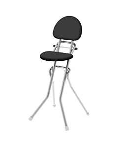 Bügelstuhl und Sitz-/Stehhocker «Amigo», klapp- und höhenverstellbar