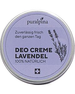 Deo Creme «Lavendel» ohne Aluminium, Parfüm und Alkohol von Puralpina