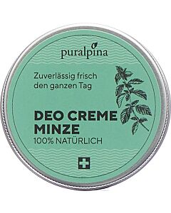 Deo Creme «Minze» ohne Aluminium, Parfüm und Alkohol von Puralpina