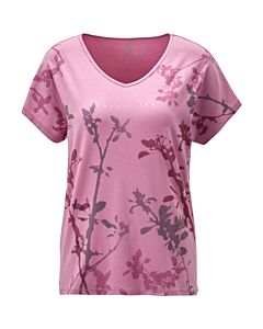 T-shirt rose à motif floral «Lilly»