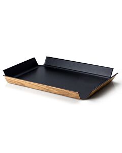 Servier-Tablett (54x40cm), schwarz metallic