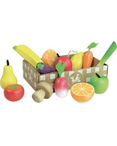 Früchte und Gemüse Set