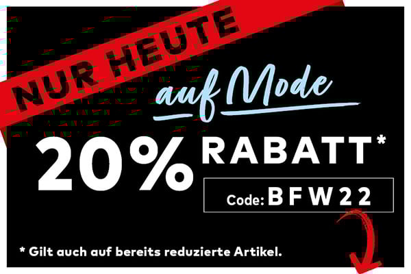 Black Friday 20 Prozent auf Mode Black Friday 20 Prozent auf Mode