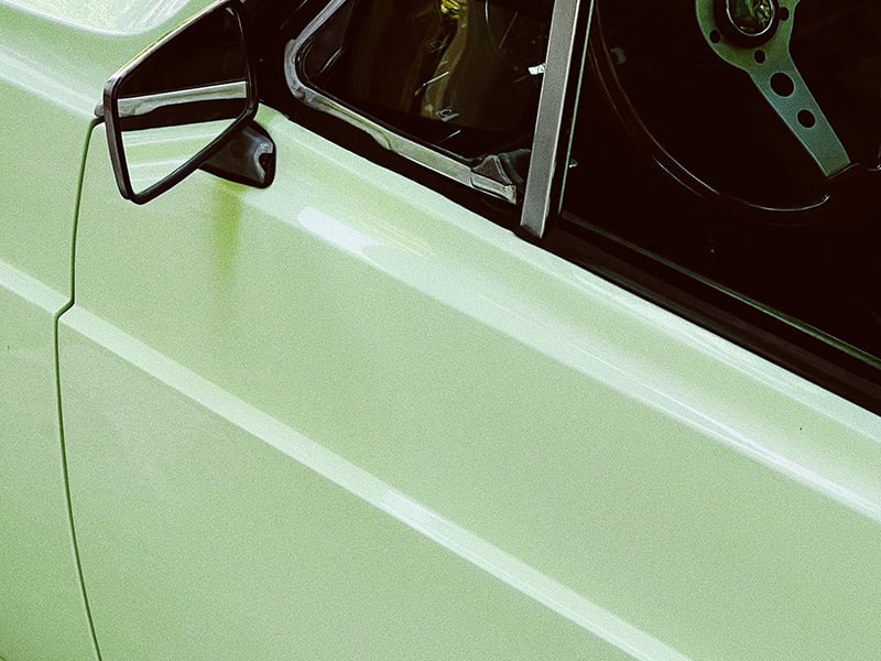 Voiture vert menthe Voiture vert menthe